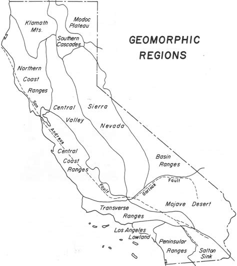 California Regions Map Printable - Printable Maps