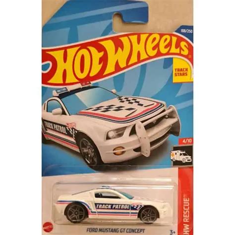 Embalagem Danificada Hot Wheels Rescue Ford Mustang Gt Concept Universo Hot Wheels