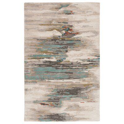 Ivy Bronx Fairlop Abstract Handmade Tufted Area Rug In Beige Brown