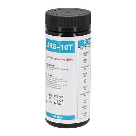 100 Strips URS 10T Reagent Urinalysis Strips 10 Parameters Urine Test