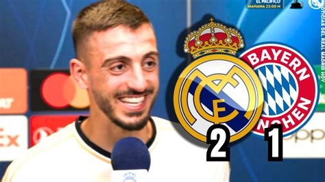 REACCION DE JOSELU TRAS DOBLETE Y CLASIFICACION A FINAL DE CHAMPIONS