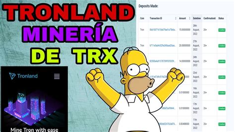 TRONLAND MINERÍA EN LA NUBE DE TRX PRUEBA DE PAGO YouTube