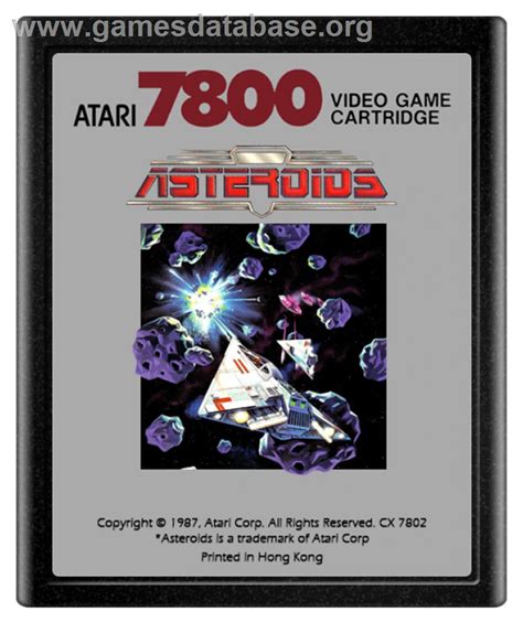 Asteroids Atari 7800 Games Database