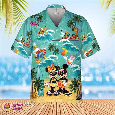 Disney Mickey And Minnie Hawaiian Shirt Disney Magical Hawaii Tee