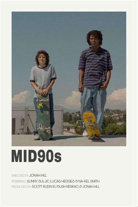 Mid90s Movie Poster Filmposters Foto Muren Thuis Studio Muziek