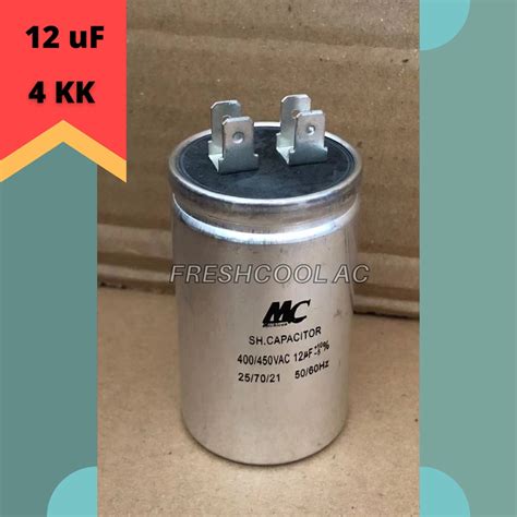 Jual KAPASITOR AC CAPACITOR AC 12 MIKRO 12 UF MERK MC Indonesia