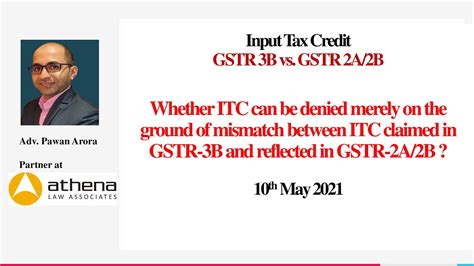 ITC Mismatch GSTR 3B Vs 2A ITC Cannot Be Denied Merely On Ground Of