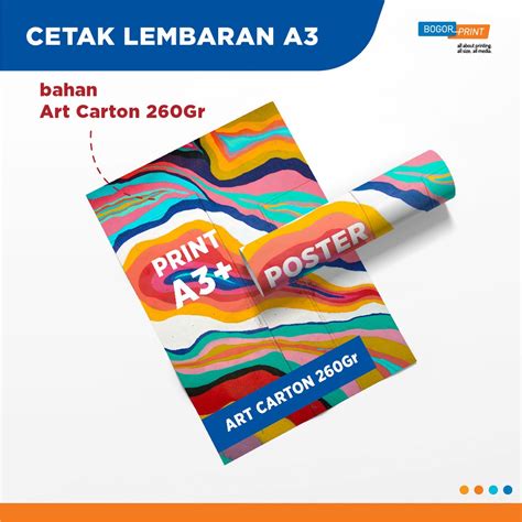 Jual Cetak Kertas Art Karton Gsm Ukuran A Full Color