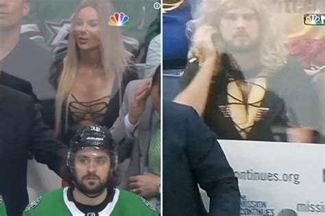 Nhl Fan Dresses Up As Viral Busty Beauty At Play Off Game And Fans