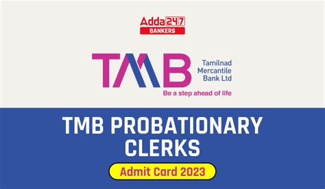 Tmb Admit Card Check Call Letters For Probationary Clerks