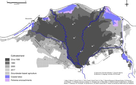 Historical expansion of irrigated agriculture in the Nile Delta ...