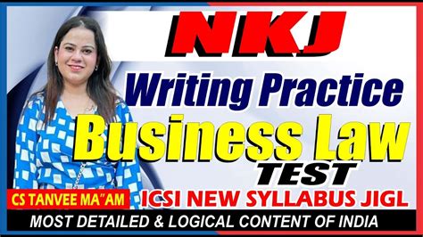 Business Law Cs Nkj Writing Practice Test Cs Executive By Cs