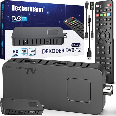 Tuner DVB T2 Mini Dekoder Stick Hevc H 265 HDMI