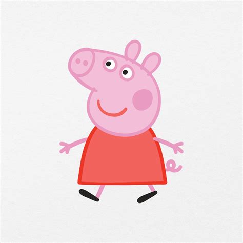 Peppa Pig Red dress peppa pig Digital Download eps png | Etsy