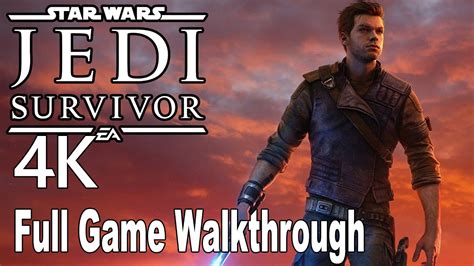 Star Wars Jedi Survivor Gameplay Walkthrough Full Game 4k No Commentary