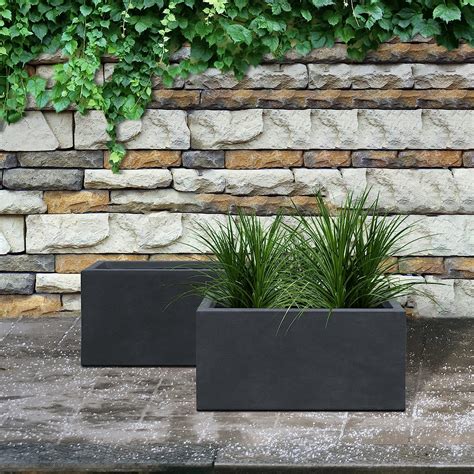 Buy Kante And L Rectangular Charcoal Finish Lightweight