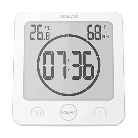 Buy Baldr Digital Shower Clock With Timer Waterproof Shower Timer For