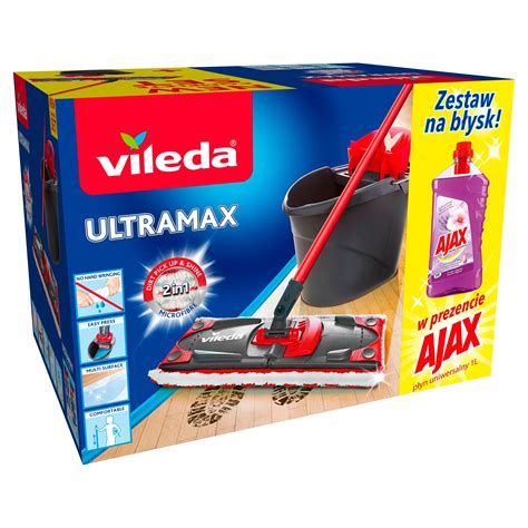 VILEDA ULTRAMAX WIADRO I MOP PŁASKI 35CM AJAX 13491696970 Allegro pl