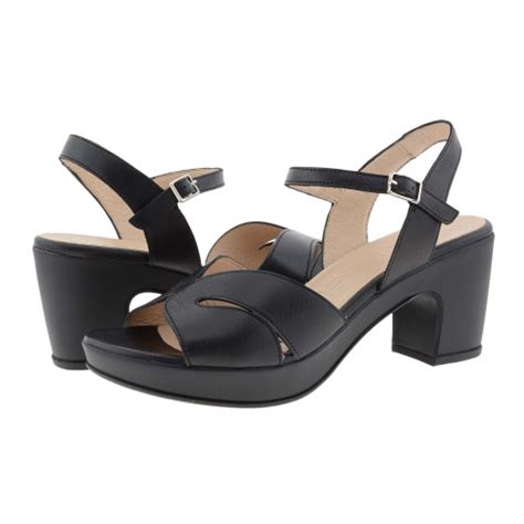 Sandalias Piel Negra F P Wonders Paula Alonso Tienda Online