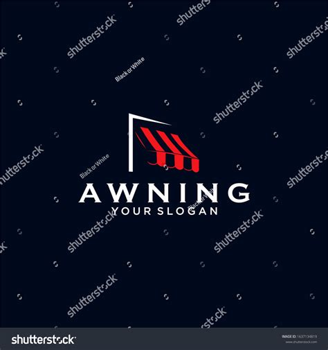 Awning Logo Design Vector Template Stock Vector Royalty Free