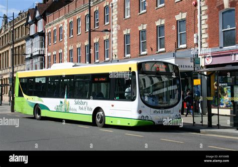 Park & Ride Bus, Salisbury, Wiltshire, UK. Europe Stock Photo - Alamy