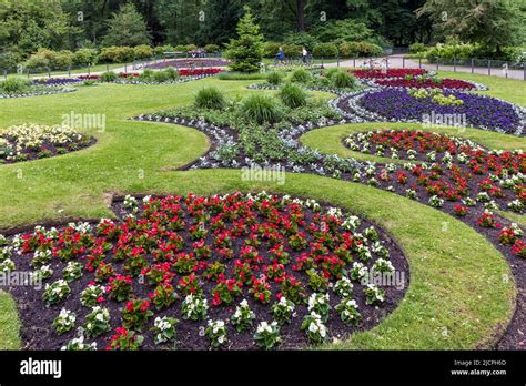 Flower Beds At Tiergarten Park The Largest Park In Berlingermany