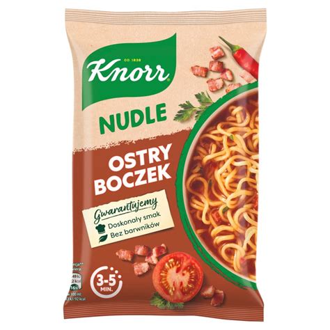 Knorr Nudle Zupa danie ostry boczek 63 g Torimpex Toruń