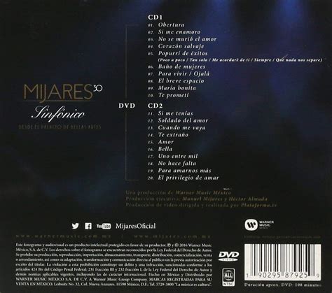 Mijares Sinfonico Desde El Palacio Bellas Artes Cd Dvd