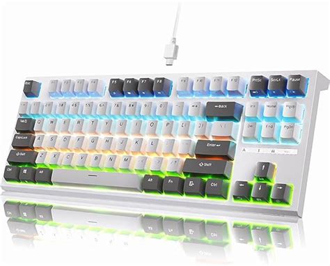 Amazon Ilovbee Mechanical Gaming Keyboard With Rgb Backlit Compact Tkl Hot Swappable
