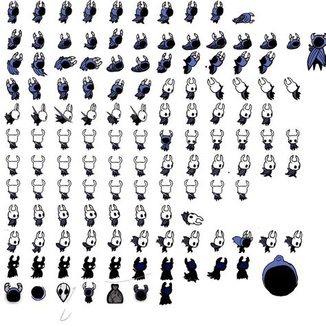 Making my own hollow knight sprites : r/HollowKnightArt