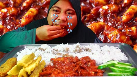 Spicy Sotong Dalam Tin Masak Sambal Pedas Sekali Mukbang Malaysia