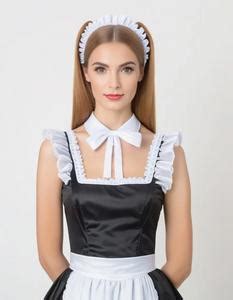 Original French Maid Outfit Fancy Dress Face Swap Insert Your Face ID