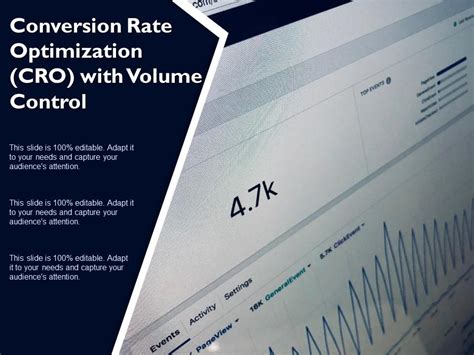 Conversion Rate Optimization Cro With Volume Control Presentation Graphics Presentation