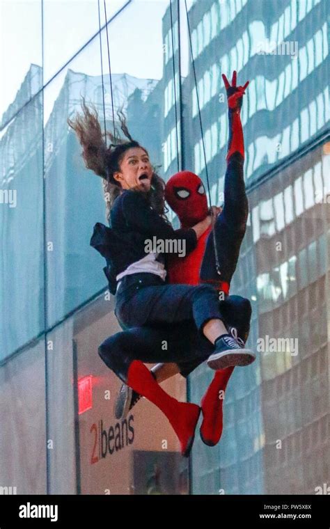 New York Ny Usa Th Oct Zendaya And Tom Holland At Spider