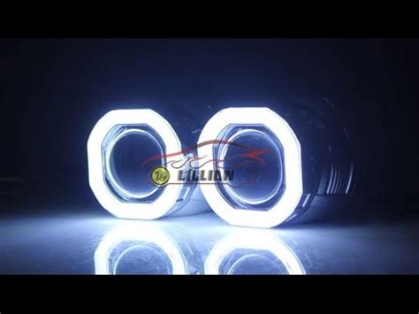 Биксеноновые линзы с ангельскими глазками | Aliexpress - YouTube