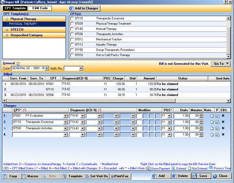 Physical Therapy Electronic Medical Record System Emr Ehr