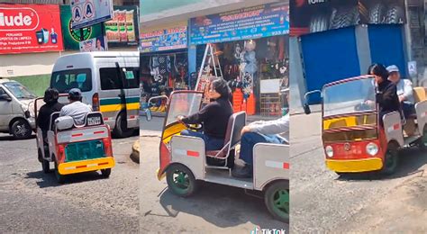 Peruana Convierte Su Mototaxi En Un Lujoso Convertible Y Se Vuelve