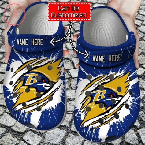 Baltimore Ravens Customized Crocs Crocband Clog Ravensfanhome