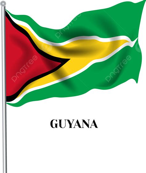 Desenho Da Bandeira Da Guiana Desenhado M O Png Dia Da Liberta O