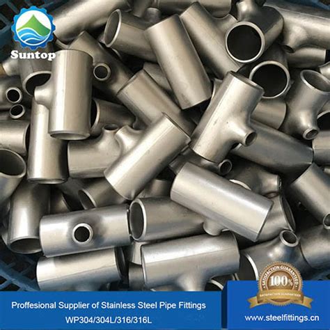 ASME ANSI B16 9 Stainless Steel Butt Welded Pipe Fitting Reducer Tee