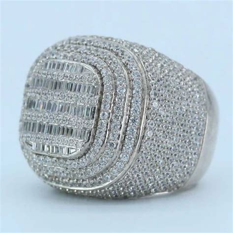 The Silver Hip Hop Crown Diamond Ring Amazing Wonder Full Men Ring