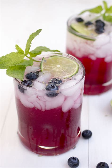 A Delicious And Refreshing Vodka Cocktail Made With Homemade Lavender Blueberry Simple Syrup