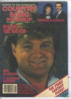 Ricky Skaggs Covers Country Song Roundup Magazine 1987 EBay