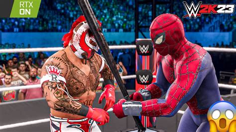 Rey Mysterio Vs Spider Man No Holds Barred Match Royal Rumble