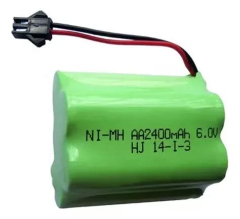 Bateria Carrinho 6v Aa 2400mah Conector Smp02 Ni Mh Oferta Parcelamento Sem Juros