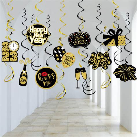 Buy New Year S Eve Decorations Hanging Swirls Happy New Year