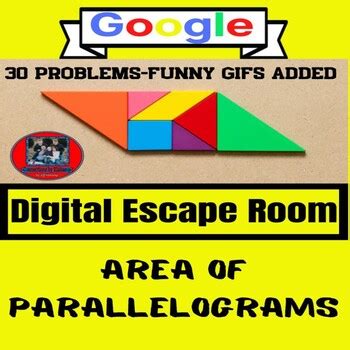 Distance Learning Digital Escape Room Area Of Parallelograms On Google