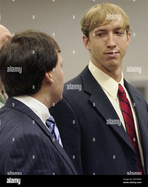 South Carolina Quarterback Blake Mitchell Right Looks At His Attorney