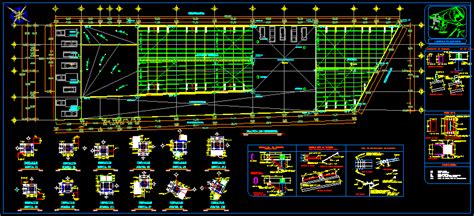 Techumbre De Una Bodega Estructura Metalica En Autocad Librer A Cad