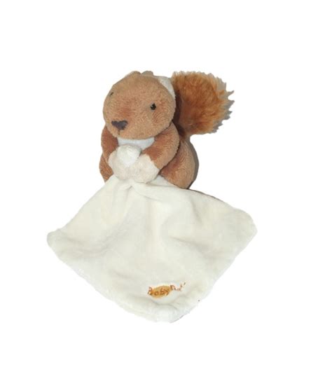 Doudou Ecureuil Marron Mouchoir Baby Nat